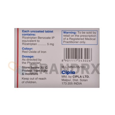 Rizact 5 mg Cipla