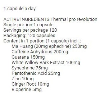 Revange Nutrition - Thermal pro revolution 60 kapsul Revange Nutrition