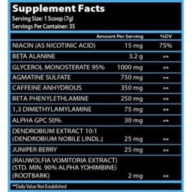 FIRSTCHOICE - SVG75 PRE WORKOUT 282 G FIRSTCHOICE SUPPLEMENTS